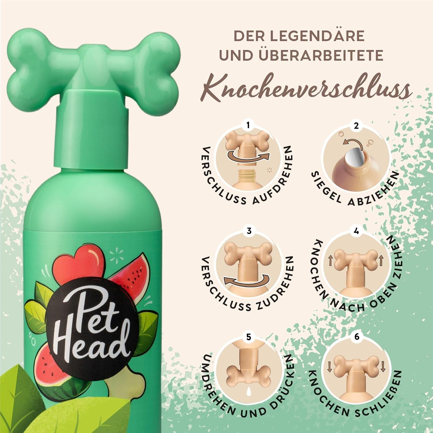 Furtastic Hundeshampoo | Wassermelonenduft | Pflegt Und Macht Langes, Lockiges Hundefell Weich | Ph-Neutral | Vegan & Tierversuchsfrei | Sanfte Formel Für Hunde Und Welpen | 300Ml