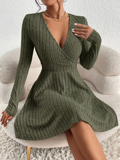 Winter Knit Sweater Dress