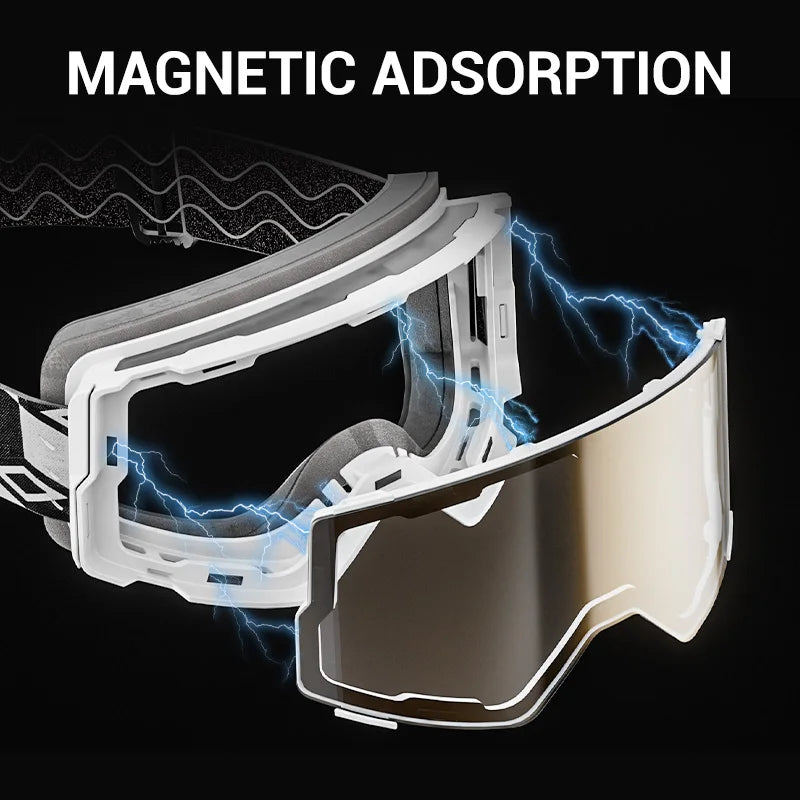 Photochromic Snow Goggles Ski Snowboard Anti-Fog Mask for Men Women Eyewear UV400 Protection Glasses Snowmobile Winter