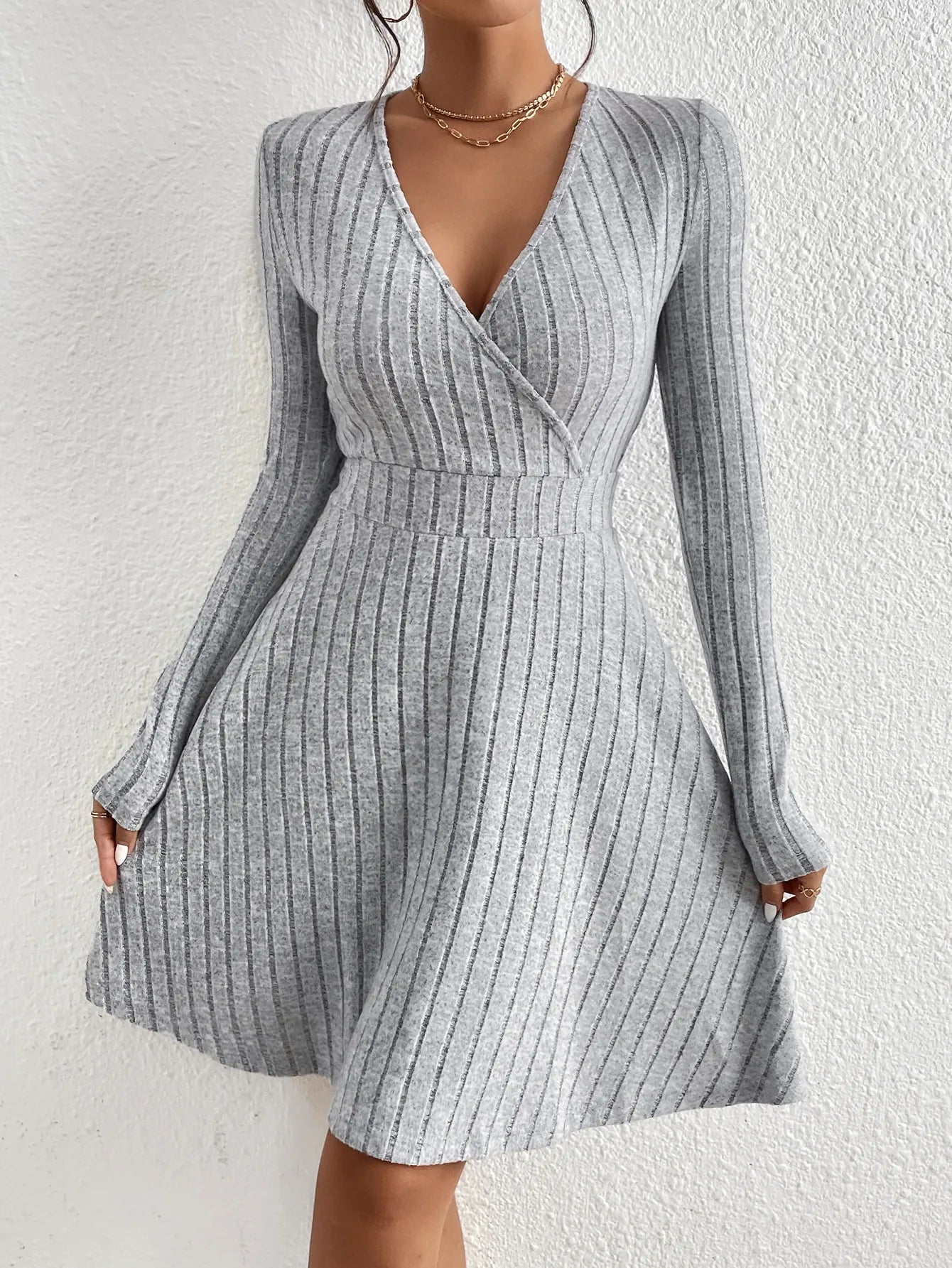 Winter Knit Sweater Dress