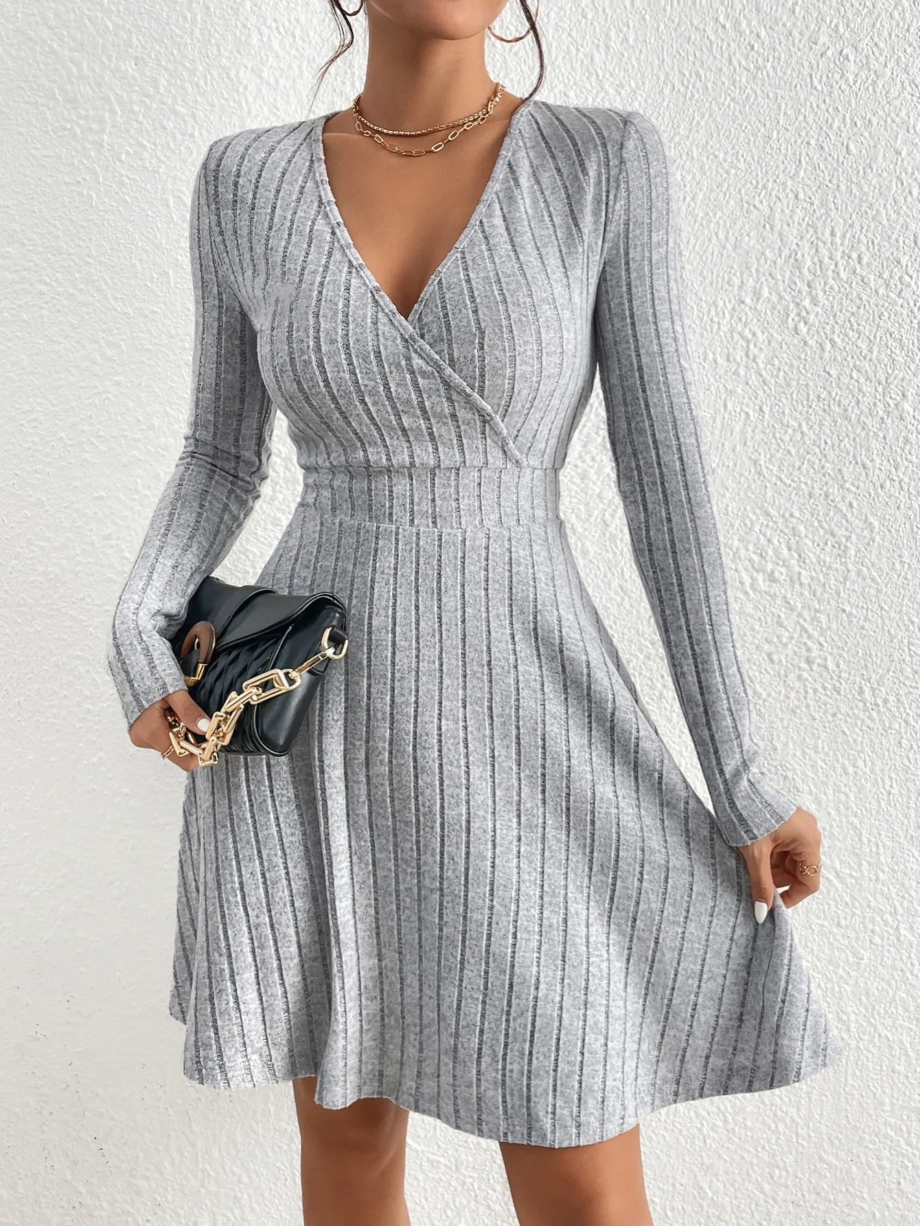 Winter Knit Sweater Dress