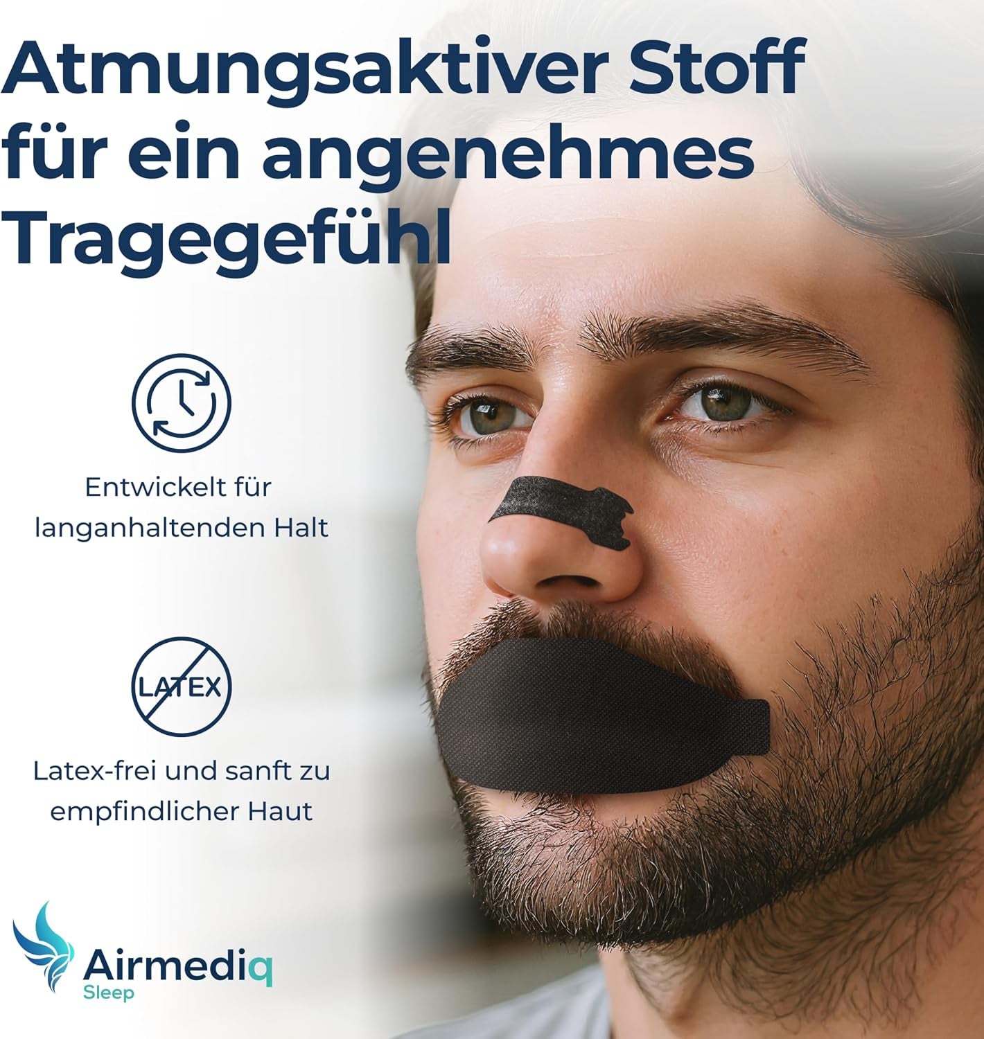 Nasenpflaster & Mundpflaster Bundle 30 + 30 Stück Gegen Schnarchen | anti Schnarch Nose Strips & Mouth Tape Set Für Besseres Atmen Im Schlaf. Fördert Die Nasenatmung Und Hält Sicher Über Nacht.