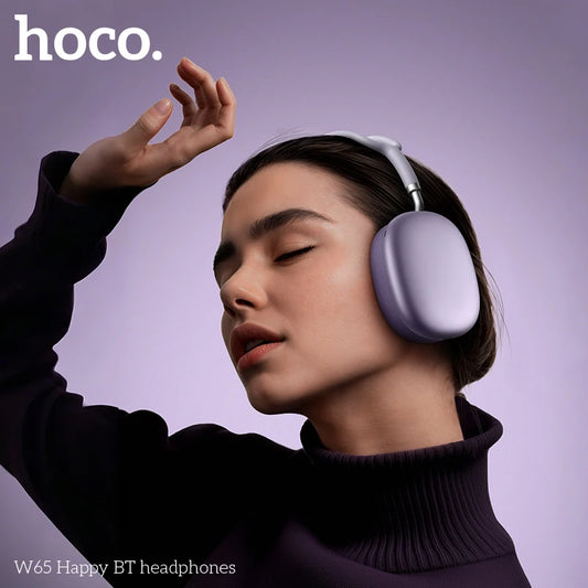 W65 over the Ear Bluetooth Headphones Sports Wireless Earphone Hifi Headsets with Microphone for Phone Call Fabric Eartips