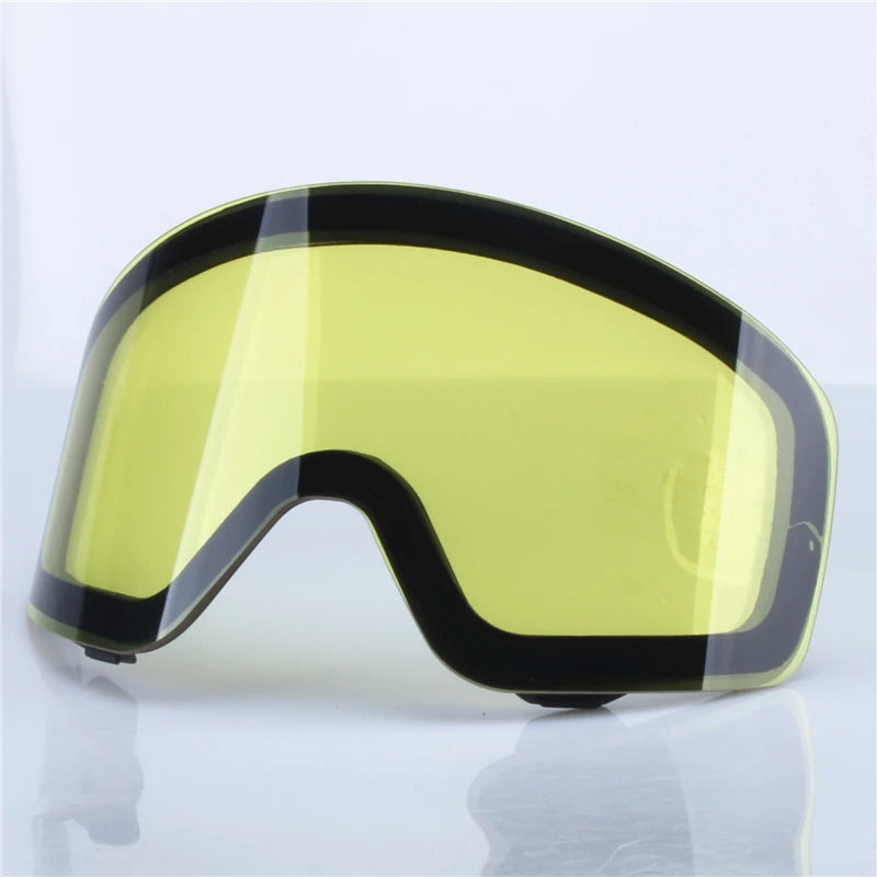 Magnetic Flip Cover Double Layer Anti-Fog Ski Goggles Snowboard Glasses Snowmobile Eyewear Outdoor Sports Optical Protection