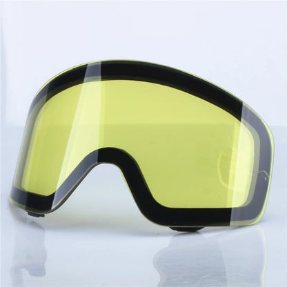 Magnetic Flip Cover Double Layer Anti-Fog Ski Goggles Snowboard Glasses Snowmobile Eyewear Outdoor Sports Optical Protection